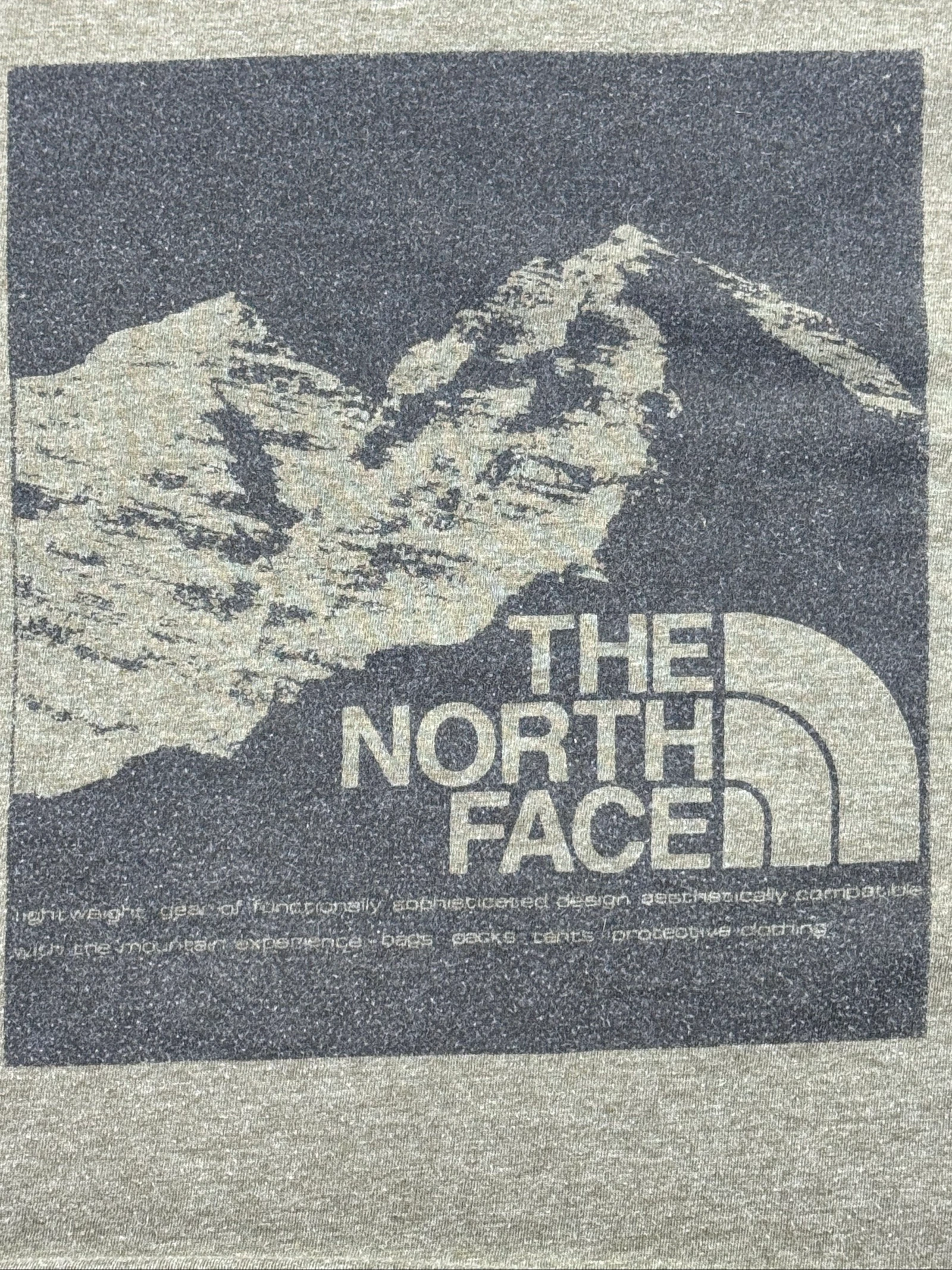 The North Face Mountain Graphic T-Shirt Olive XL Outdoor Hiking – photo 4